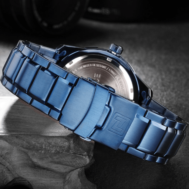 Men's  Luxury Stainless steal Waterproof Watch With Day And Date Display Unique Design Perfect Gift In Modern Metal Men  Wrist Watch Design - SJB-DIAMOND ELITES