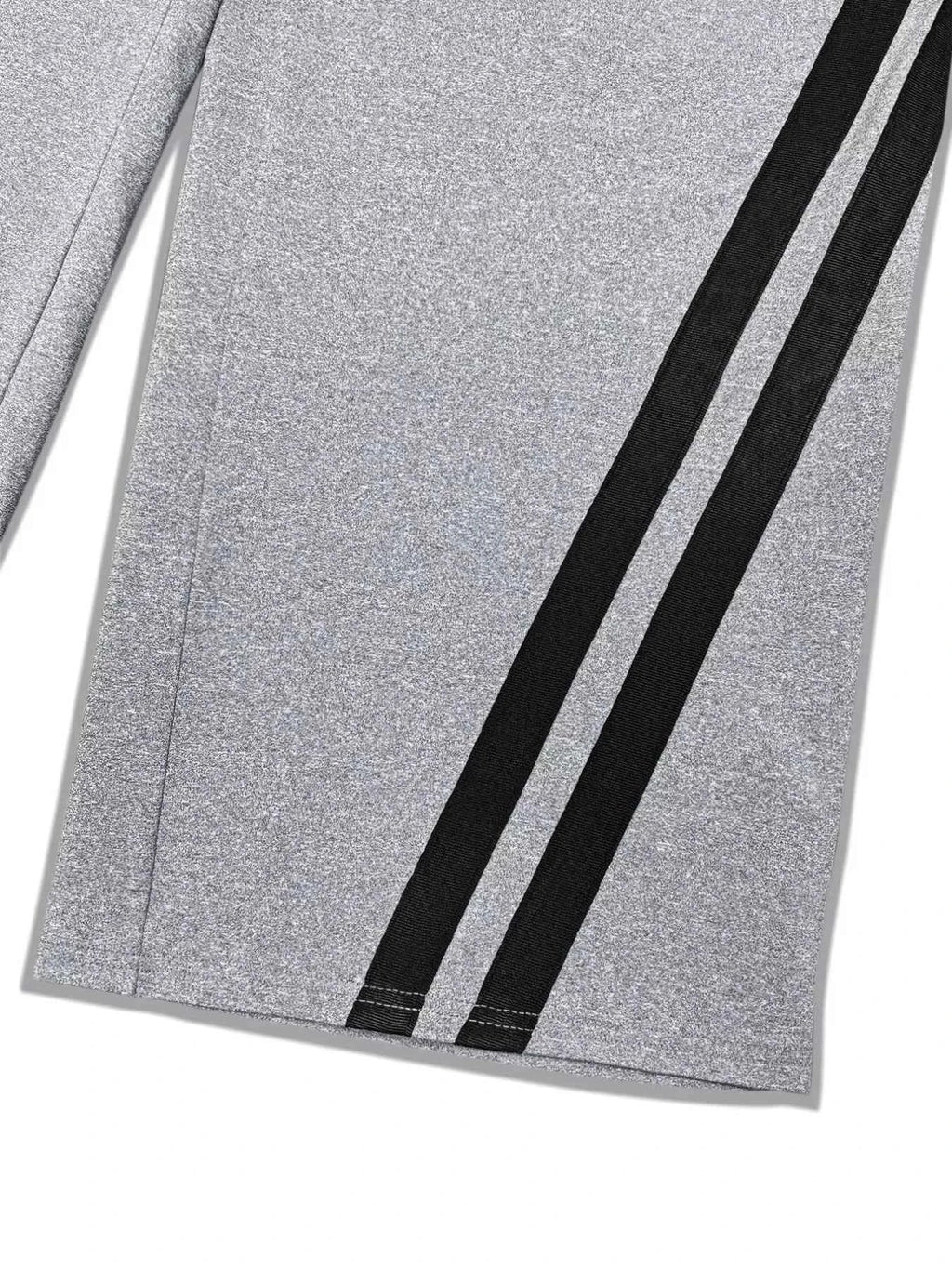 Plus Size Striped Contrast Wide Leg Pants THRIXINE