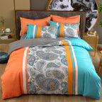 Cotton Winter Linen Quilt Cover Bedding Set Pi-Mart