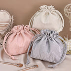 Bundle Mouth Cosmetic Bag – Large Capacity Storage Portable Makeup Bag for Women, Stylish and Functional Design for Everyday Use - SJB-DIAMOND ELITES