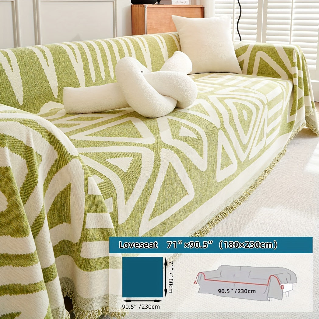 1pc Boho Style Sofa Cover, Anti Pet Scratch Couch Cover, Y Non-Slip Sofa Slipcover Furniture Protector, for Bedroom Living Room Home Decor Couch Cover Blanket Sofa Cover Blanket Sofa Throw Blanket