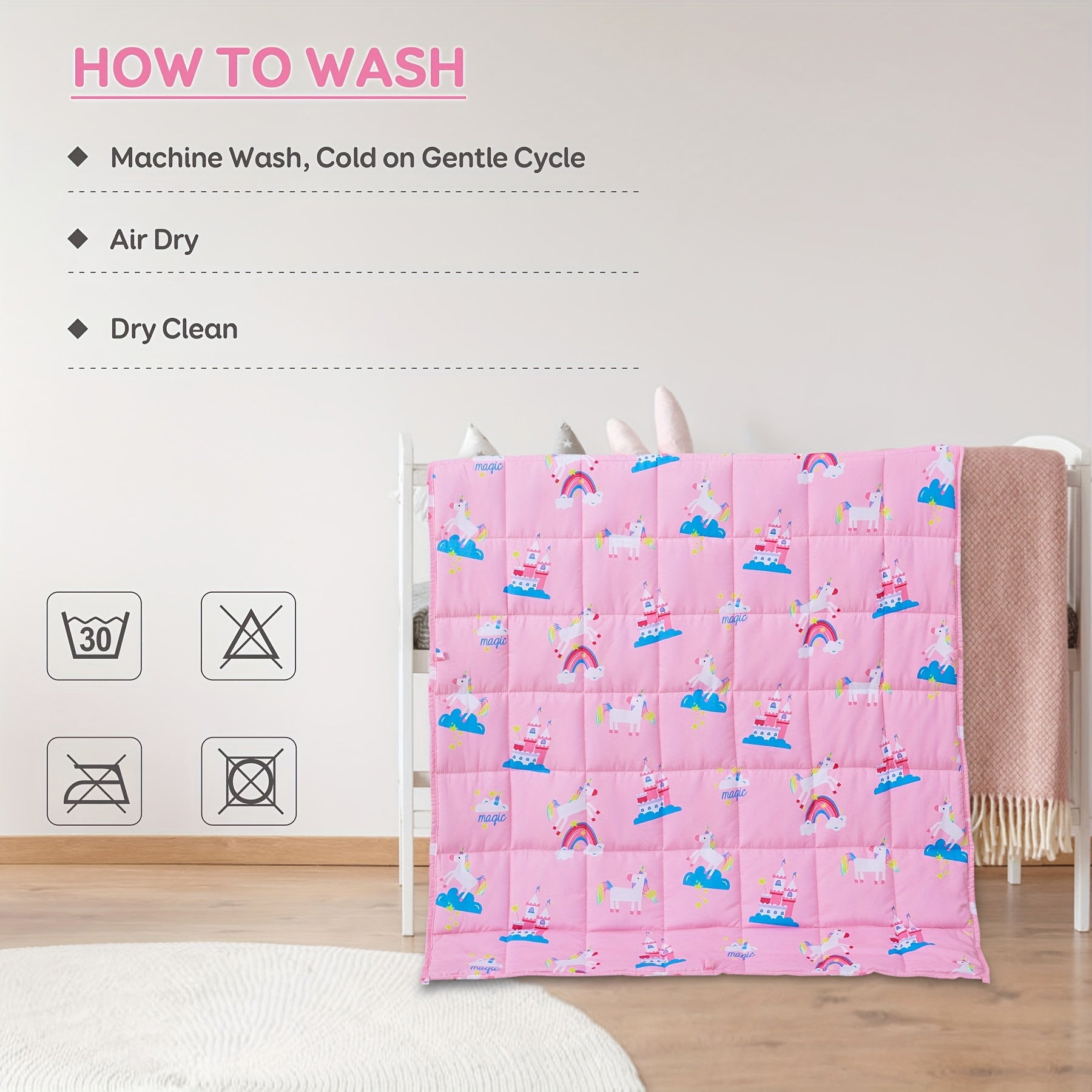 1pc Weighted Blanket Quilt, Cartoon Print Small Weighted Blanket For Relaxation, Travel, Soft & Calming Sleeping, Filled With Glass Beads And Polyester, Adult Sofa Leg Cover Blanket Lootquake LLC