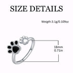 Women's Adjustable Creative Cute Kitten's Paw Ring Pi-Mart