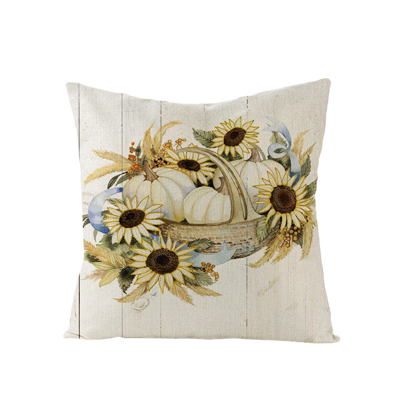 Linen Cushion  Office Sofa Cushion Cover Pi-Mart