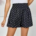 Ladies' Polka Dot Printed Sherry Shorts With Drawstring And Casual Shorts - SJB-DIAMOND ELITES