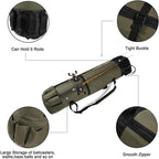 Cylinder Outdoor Fishing Bag Multifunctional Fishing Rod Bag Sea Rod Fishing Gear Storage Bag Pi-Mart