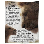 1pc Cozy Flannel Blanket -TO MY DAD, My Loving Father, Your Daughter All-Season Softness For Car, Sofa, Couch, Office, Camping, Bed, Travel, And Living Room, Gifts For Friends, Besties, Sisters, Family, Birthday Day Graduatio
