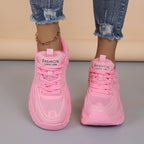 Mesh Breathable White Shoes Thick Bottom Heighten Casual Shoes Sports Women's Shoes Pi-Mart