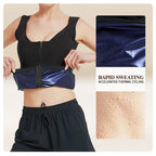 Women's Zip Vest Shapewear Storm Sweatshirt - SJB-DIAMOND ELITES