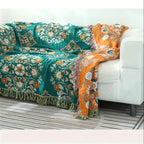 Double-Sided Tassel Sofa Cover for All Seasons - Soft and Durable Sofa Blanket for Ramadan and Beyond Lootquake LLC