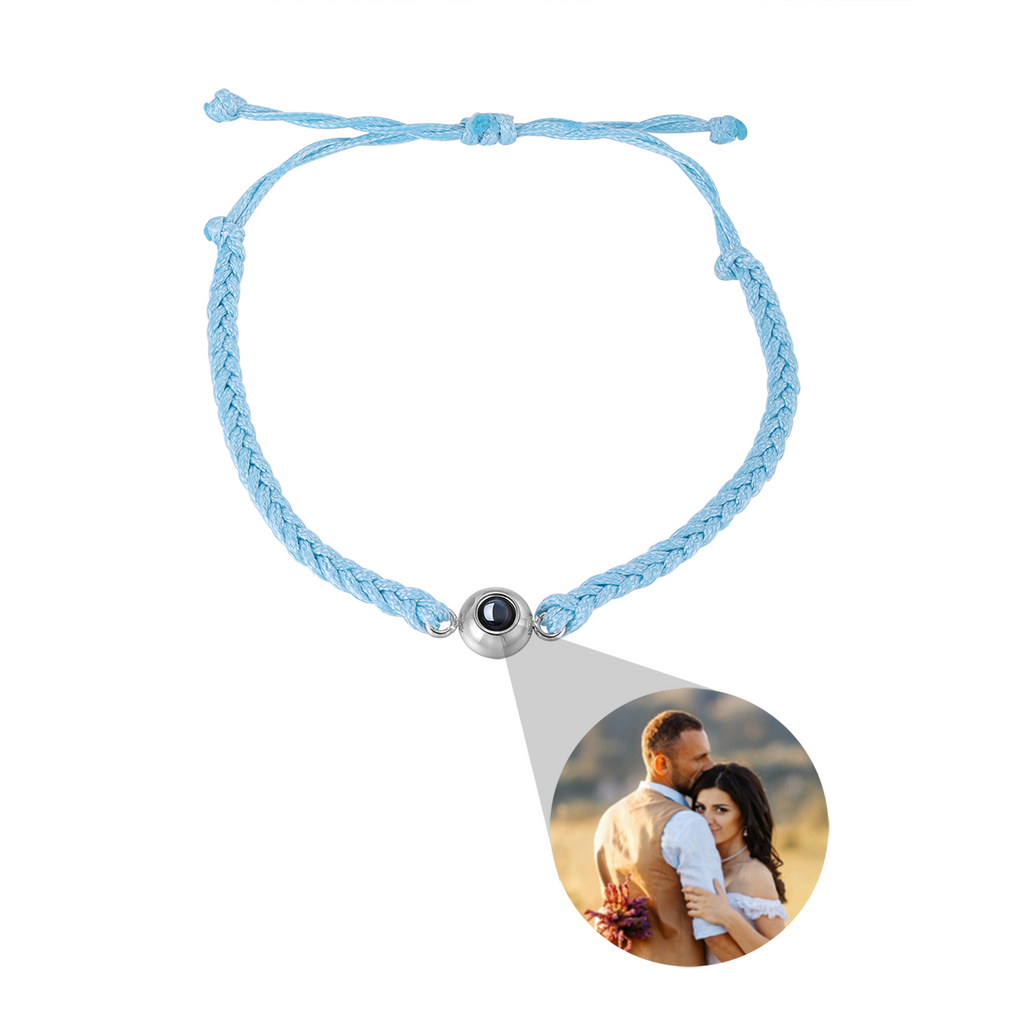 Creative Customized Color Photo Projection Bracelet Hand Woven Lovers Personality Jewelry For Men And Women Valentine's Day Gift Pi-Mart