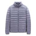 Men's Down Jacket Solid Color Stand Collar Light