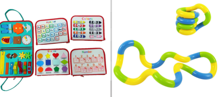 New Busy Book Children's Busy Board Dressing And Buttoning Learning Baby Early Education Preschool Sensory Learning Toy Pi-Mart