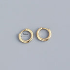 Stainless Steel Minimalist Huggie Hoop Earrings Pi-Mart