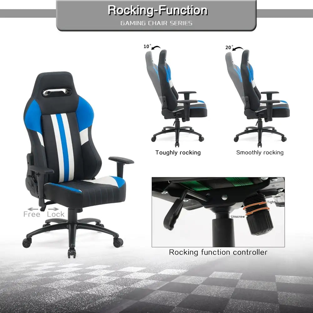 High Back Gaming Chair Racing Office Chair with PU Leather - SJB-DIAMOND ELITES