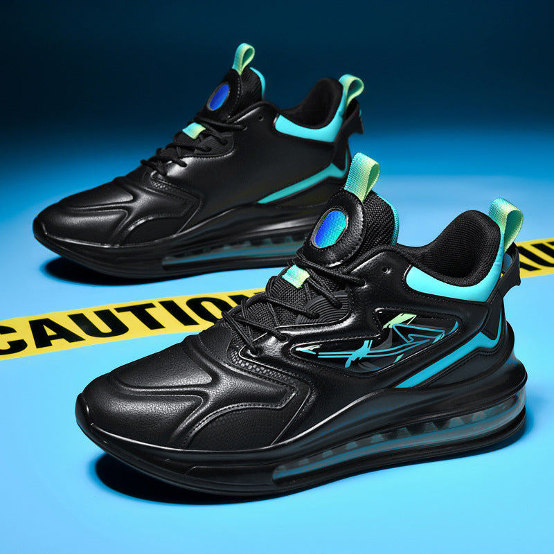 Color-matching Lace-up Air Cushion Sneakers Men's Lightweight Thick-soled Daddy Shoes Fashion Casual Running Sports Casual Shoes Pi-Mart