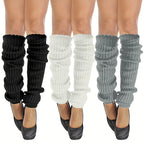3 Pairs Of Ribbed-knitting Leg Warmer, Fashionable Winter Thermal JK Streetwear Casual Long Leg Warmer Socks For Women And Girls Lootquake LLC