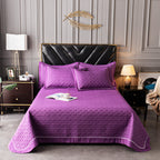 Quilted Padded Continental Bed Cover Three Piece Set Pi-Mart