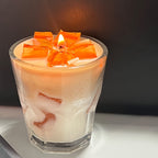 1pc, 300g Caramel Latte Scented Candle, Handcrafted Soy Wax, Indoor Use, Crystal Accents, Oval Shape, Aromatherapy, Perfect for Home Decor, Suitable for Christmas, Halloween, Easter, Hanukkah, Thanksgiving, 0.26-2.64gal Capac Lootquake LLC