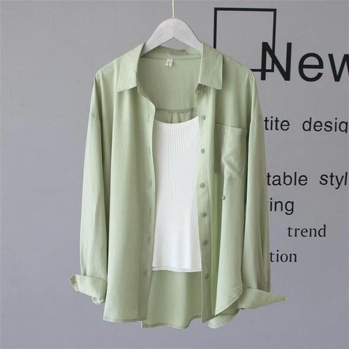100% cotton casual loose cotton blouse shirt women solid color oversize long blouse shirt  Women - SJB-DIAMOND ELITES