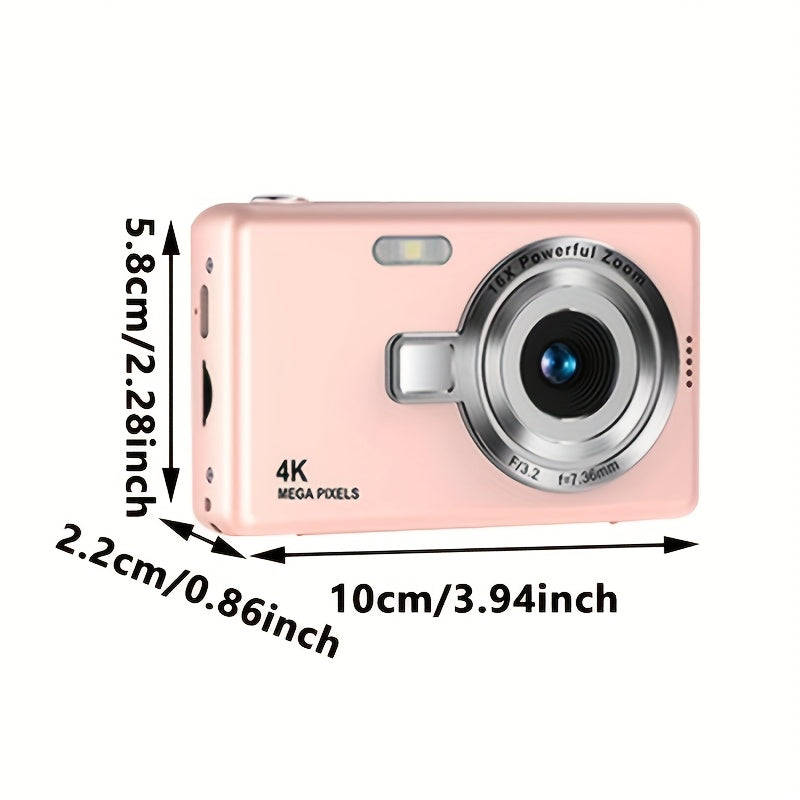 High-Definition Digital Camera with Automatic Focus And Simple Operation, Capable of Taking Photos And Recording Videos. A Surprise Gift for Beginners CCD Card Machine. Choose to Include a 32G Memory Card for Direct Storage A Lootquake LLC