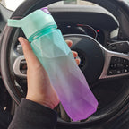 Spray Water Bottle For Girls Outdoor Sport Fitness Water Cup Large Capacity Spray Bottle Drinkware Travel Bottles Kitchen Gadgets Pi-Mart