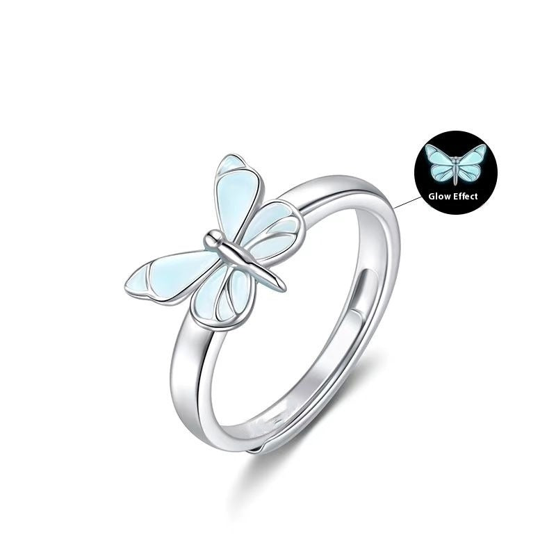 New Blue Color Luminous Smart Ring Pi-Mart