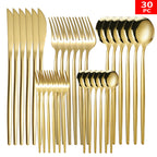 Stainless Steel Knife And Forks 30-piece Tableware Set Suit Pi-Mart