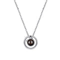 S925 Silver Necklace Female Language Projection
