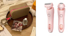 2 In 1 Hair Removal Epilator USB Rechargeable Trimmer Women Body Razor Face Leg Armpit Bikini Hand Pubic Shaver Hair Remover Pi-Mart