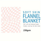 1pc Custom Blanket Vintage Striped Name Custom Blanket Soft Flannel Sofa Blanket TV Blanket Personalized Custom Blanket Exclusive Gift Blanket Lootquake LLC