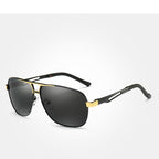 Business Luxury Men Polarized Square Driving Sunglasses Lens Brand Designer Aluminum Classic Frame  Elegant Sunglasses - SJB-DIAMOND ELITES