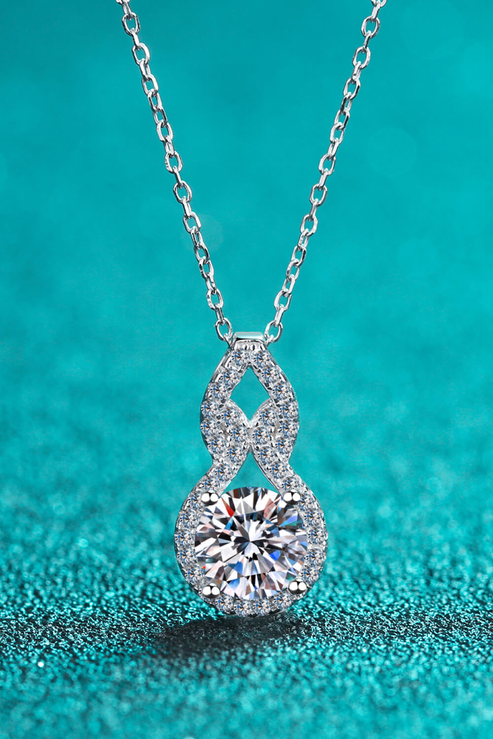 Carat Moissanite Pendant Necklace Pi-Mart