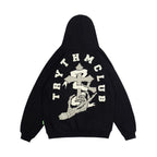 Fashionable Men's Cross Print Hooded Sweatshirt Pi-Mart