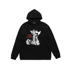 Men's Printed Couple Loose Hooded Sweatshirt Pi-Mart