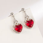 Heart-shaped Ruby Jewelry Suit Pi-Mart