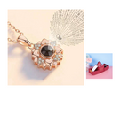 Hot Valentine's Day Gifts Metal Rose Jewelry Gift Box Necklace For Wedding Girlfriend Necklace Gifts Pi-Mart