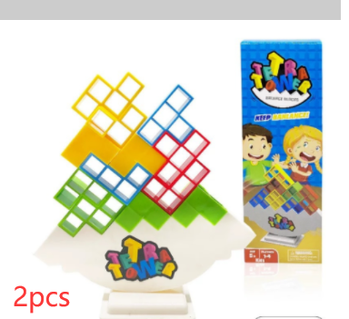 Balance Stacking Board Games Kids Adults Tower Block Toys For Family Parties Travel Games Boys Girls Puzzle Buliding Blocks Toy Pi-Mart