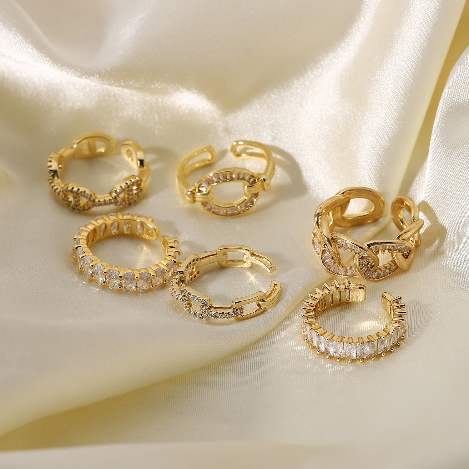 Open Shiny Stone Ring - SJB-DIAMOND ELITES