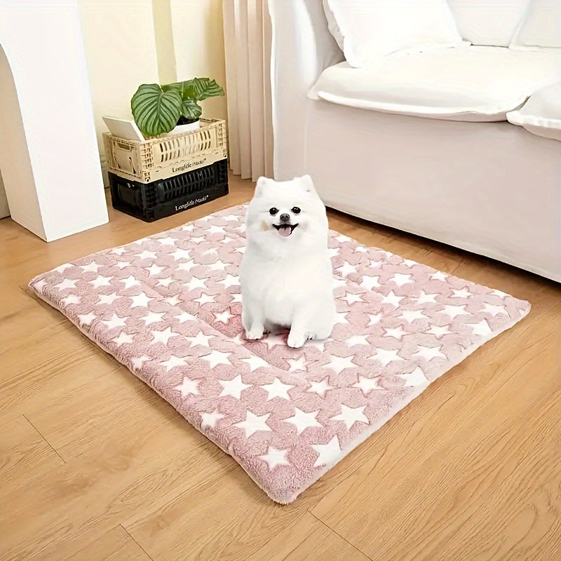 Warm Thickened Flannel Winter Blanket - Multicolor Pet Dog Sleeping Mat - Kennel Mat Lootquake LLC