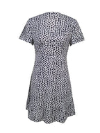 Ladies' V-neck Printed Fashionable A-list Dress - SJB-DIAMOND ELITES