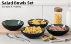Creative Western  Kiln Change Peacock Green Bowl 30oz Bowl Set Of 4 For Cereal, Salad, Pasta, Soup, Dessert, Serving Dishwasher, Microwave And Oven Pi-Mart