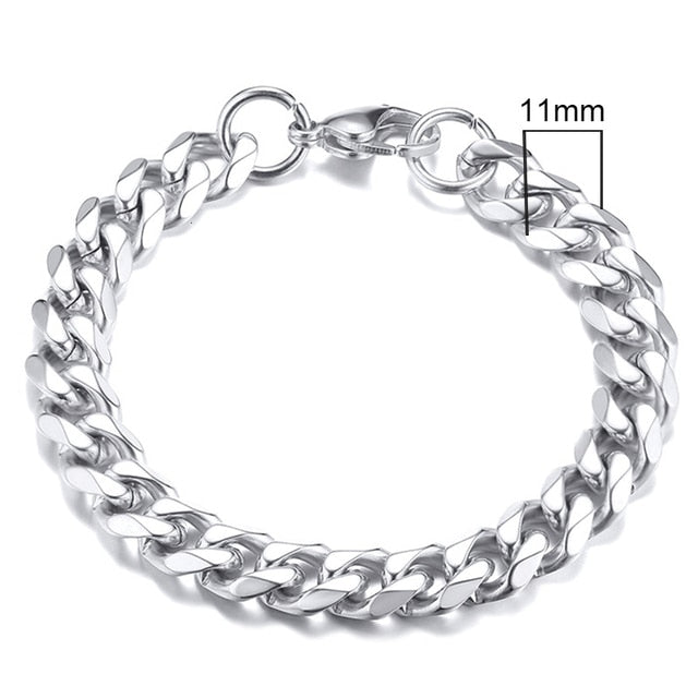 Vnox Men's Chunky Curb Chain Bracelet Pi-Mart