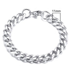 Vnox Men's Chunky Curb Chain Bracelet Pi-Mart