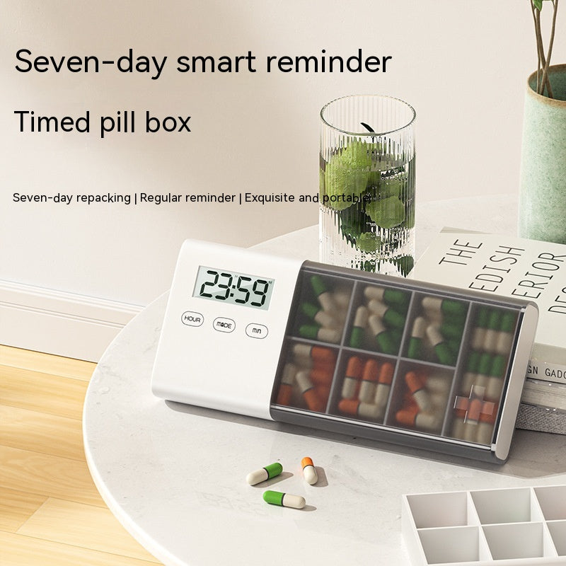 Portable Electronic Portable Mini Timing Medicine Smart Pill Box Pi-Mart