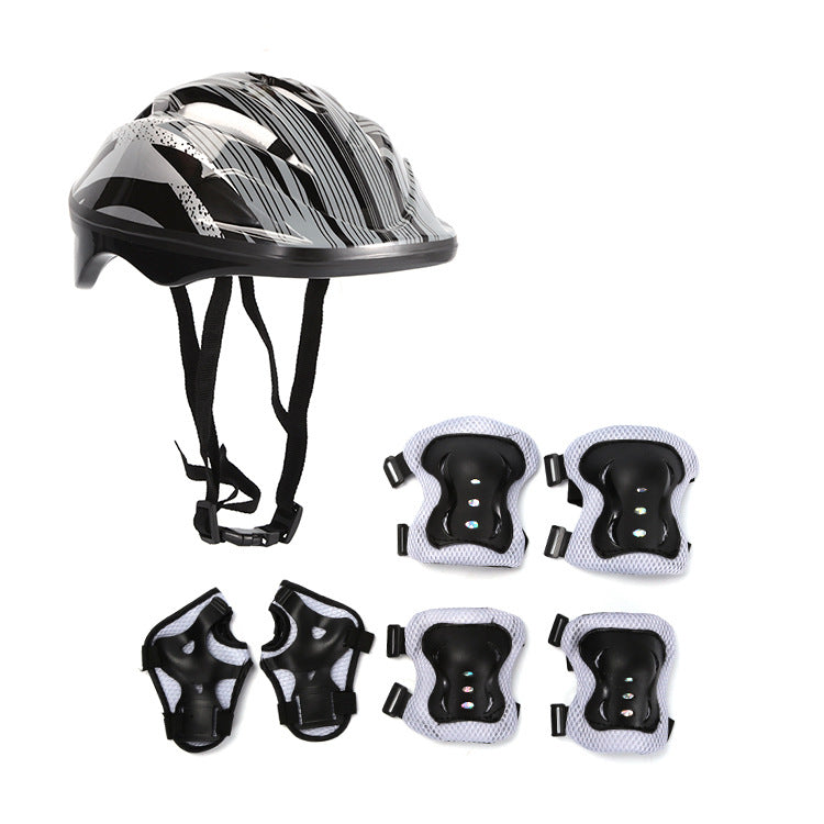 Roller Skating Protective Gear Set Helmet Skateboard Sports Knee Pads Skater Helmet Lootquake LLC
