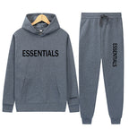 Essentials Sweatshirt Suit Men's and Women's Sweatshirt and Pant 2-Piece Set Hip-Hop Hoodie Suit by Pi-Mart Pi-Mart