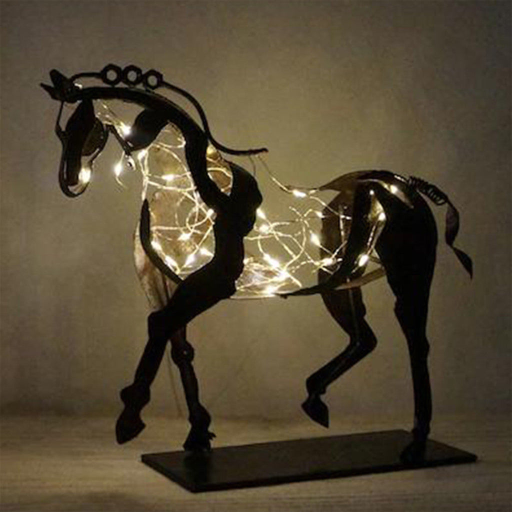 Statue Adonis Courtyard Metal Horse Lootquake LLC