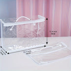 1pcs/2pcs 2-Pack Transparent PVC Travel Makeup Bag, Waterproof Cosmetic Pouch for Travel, Portable Quilt Blanket Storage Bag Lootquake LLC
