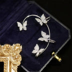 Fashion Earring Butterfly Ear Clip And Ear Hook Jewelry Pi-Mart